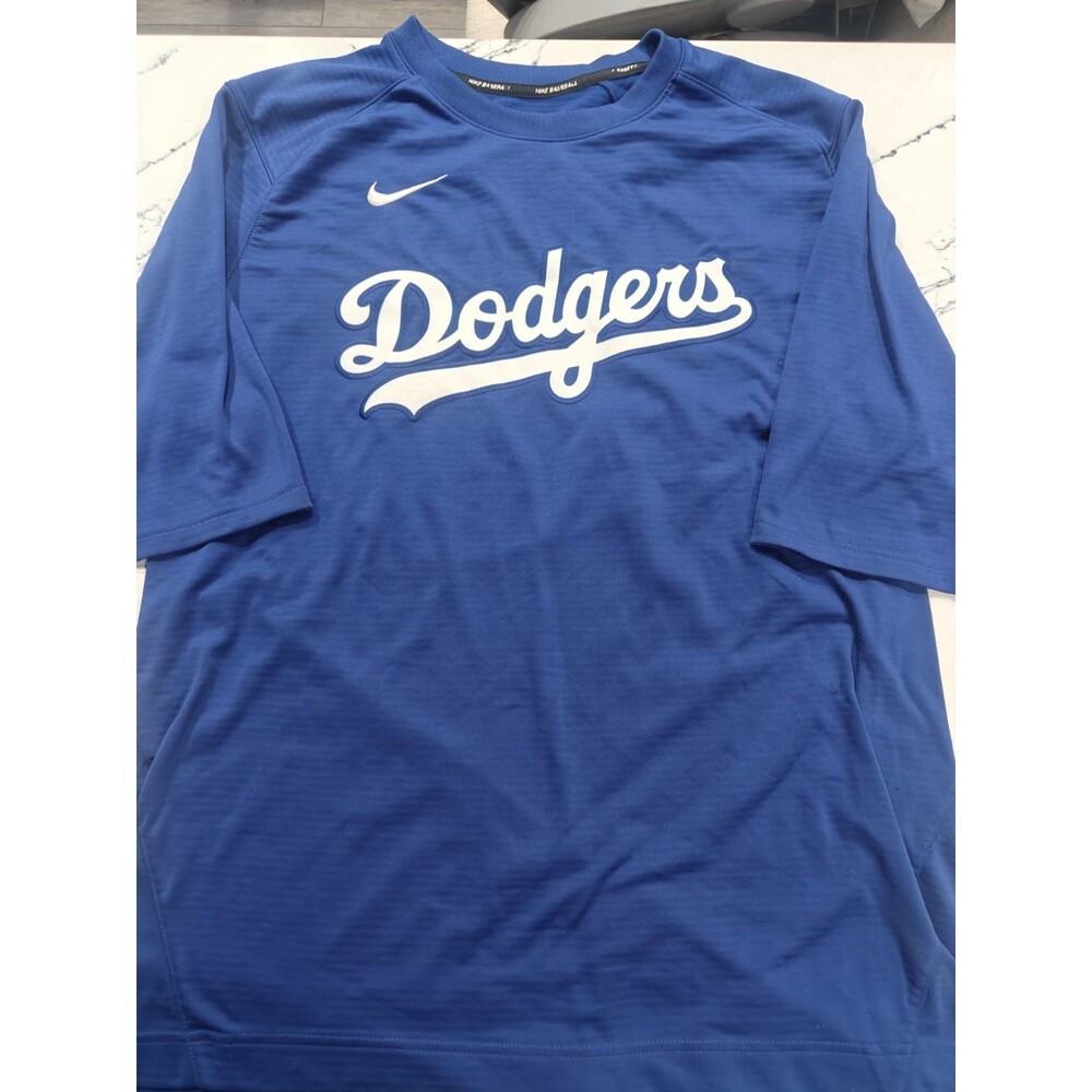 Men's Nike Los Angeles Dodgers Dri-Fit T-Shirt Size X-Large MLB Baseball Blue